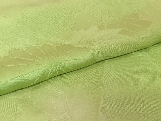 平和屋着物▽上質な小紋 単衣 草花文 暈し染め 正絹 逸品 AABL8969jh