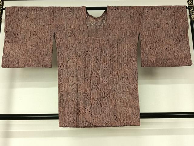 平和屋着物▽道行コート スリーシーズン 春夏秋 塵除け 市松丸文 正絹 逸品 AABL8994jh
