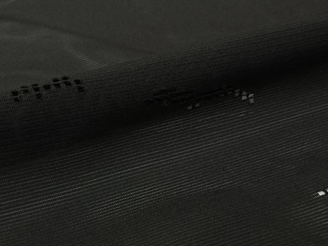 平和屋着物▽羽織 スリーシーズン 春夏秋 塵除け 立波文 黒地 正絹 逸品 AABL9011jh