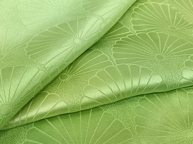 平和屋着物▽上質な小紋 単衣 菊 暈し染め 正絹 逸品 AABL9017jh