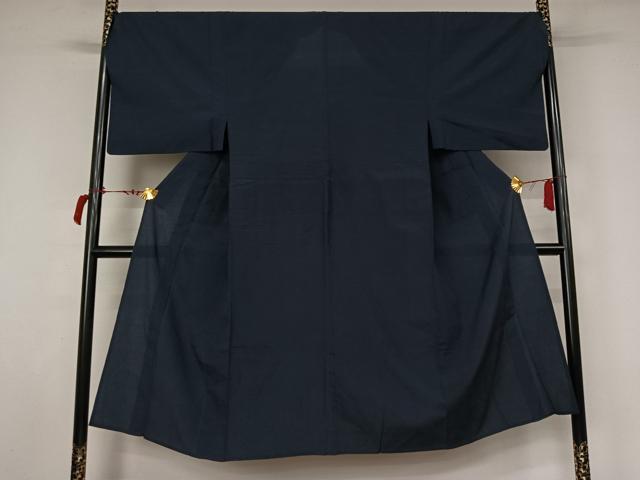 平和屋着物▽男性 本塩沢 単衣 110亀甲 総詰め 松坂屋扱い 正絹 逸品 AABL9034jh