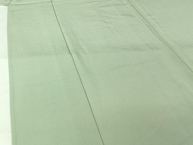 平和屋着物▽上質な色無地 単衣 夏虫色 正絹 逸品 AABL9063jh