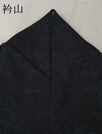 平和屋着物▽本塩沢 単衣 110亀甲 草花文 正絹 逸品 AABL9112jh