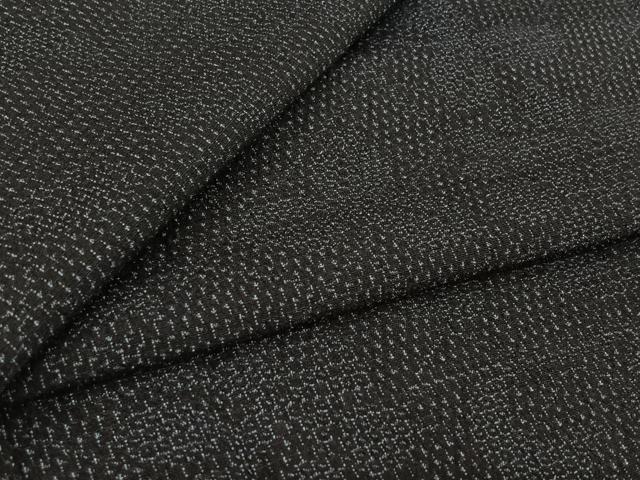 平和屋着物▽本塩沢 単衣 110亀甲 草花文 正絹 逸品 AABL9112jh