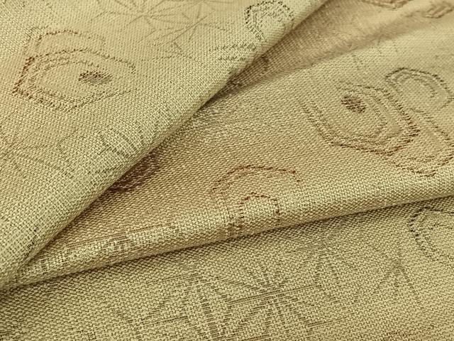 平和屋着物▽小紋 単衣 亀甲麻の葉文 AABL9124jh