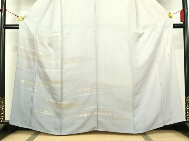 平和屋着物▽人間国宝 福田喜三郎 訪問着 単衣 作家物 霞文 暈し染め 正絹 逸品 AABL9129jh