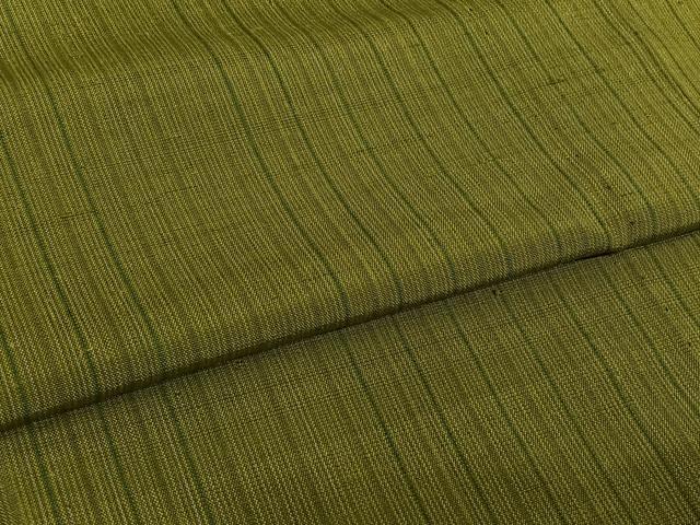 平和屋着物▽上質な紬 単衣 縞 正絹 逸品 AABL9130jh