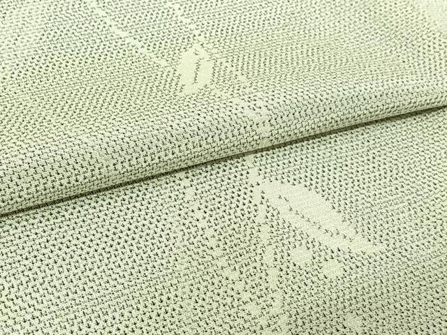 平和屋着物▽本塩沢 単衣 蔦草文 正絹 逸品 未使用 AABL9139jh