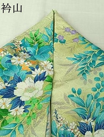 平和屋着物▽小紋 単衣 花鳥文 洗える着物 AABL9154jh