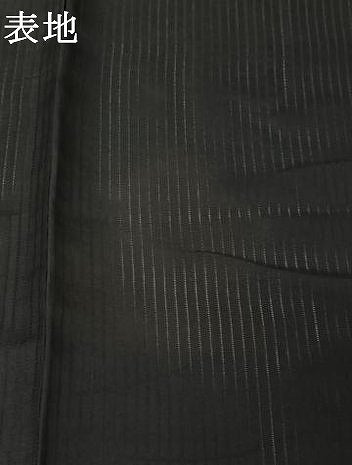 平和屋着物▽男性 黒紋付 長羽織 スリーシーズン 春夏秋 塵除け 正絹 逸品 AABL9178jh