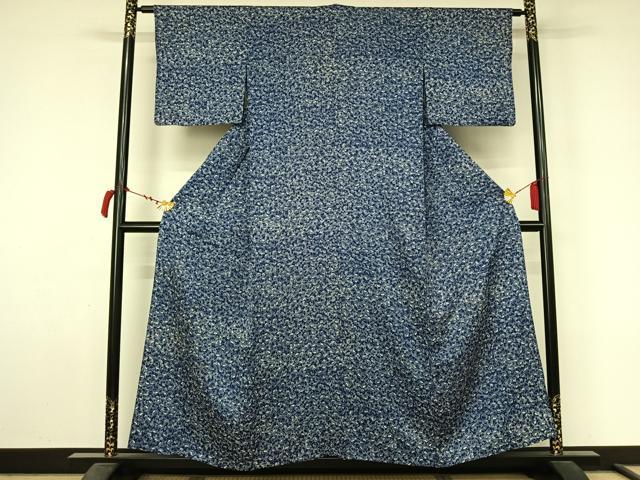 平和屋着物▽上質な小紋 単衣 駒 正絹 逸品 AABL9179jh