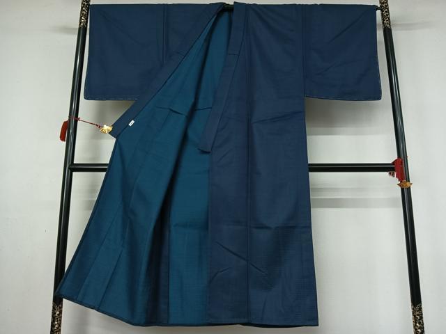 平和屋着物▽男性 小紋 単衣 アンサンブル 亀甲柄 AABL9209jh