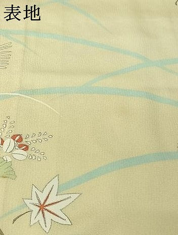 平和屋着物▽訪問着 単衣 駒刺繍 飾花文 金銀彩 正絹 逸品 AABL9213jh