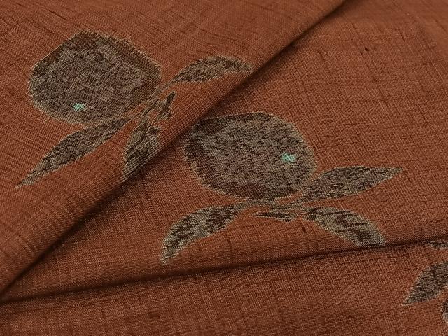 平和屋着物▽上質な紬 単衣 成り物 正絹 逸品 AABL9237jh