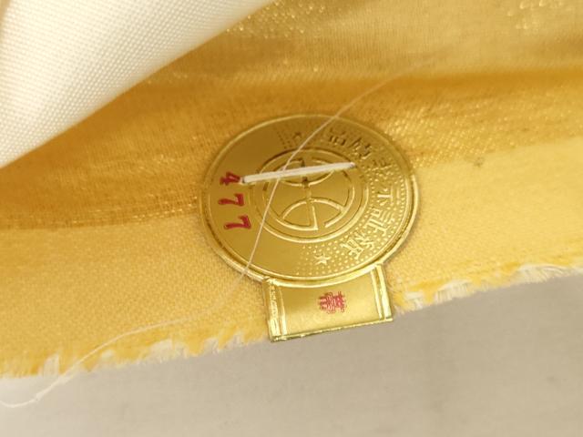 平和屋着物◎西陣 宮田織物謹製 六通柄袋帯 唐草文 金糸 正絹 逸品 AABL9243wj