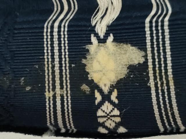 平和屋着物◎本場筑前博多織 半幅帯 献上 正絹 逸品 AABL9284wj