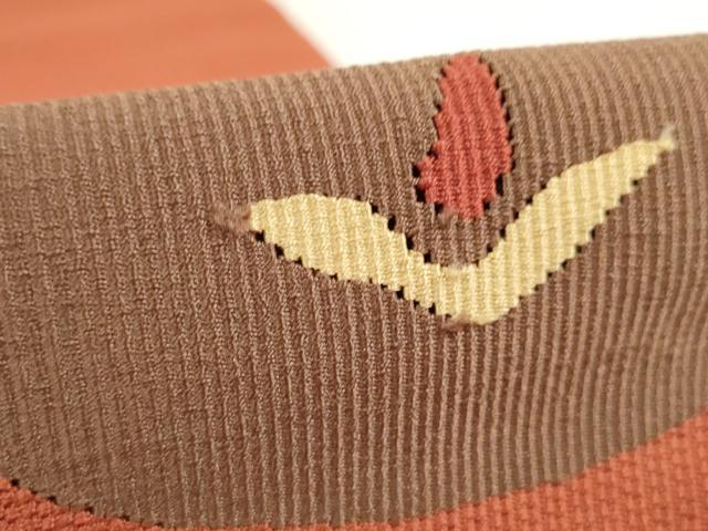 平和屋着物◎半幅帯 抽象文様 正絹 逸品 AABL9288wj