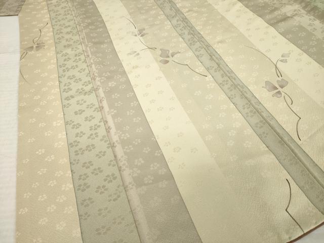 平和屋着物●上質な小紋 手描き 花間道 正絹 逸品 AABL9343ck