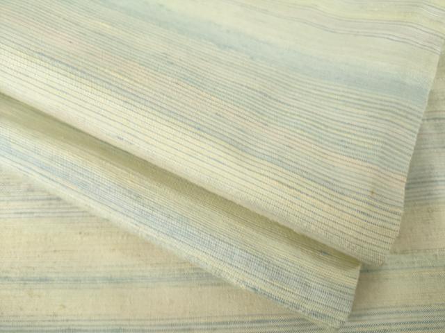 平和屋着物●紅花紬 米沢 霞文 正絹 逸品 AABL9350ck