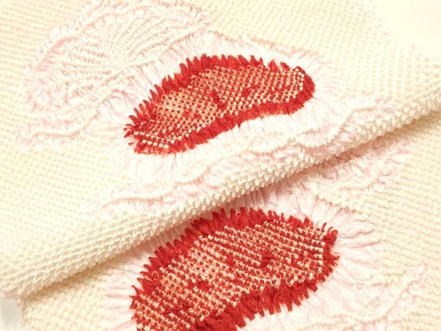 平和屋本店●和装小物 帯締め・帯揚げセット 丸組 柄絞り 松 金糸 正絹 逸品 未使用 AABL9511ay