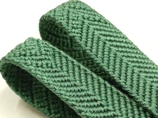 平和屋本店●和装小物 帯締め・帯揚げセット 笹浪組 市松花地紋 正絹 逸品 AABL9538ay
