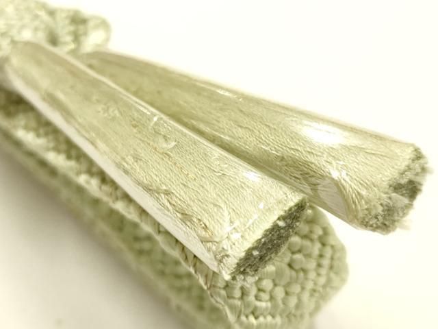 平和屋着物●和装小物 帯締め・帯揚げセット 笹浪組 柄絞り 斜縞 花 金糸 暈し 正絹 逸品 未使用 AABL9542ay