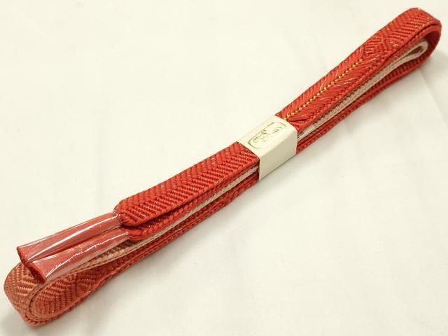 平和屋着物●和装小物 帯締め・帯揚げセット 笹浪組 道長吉祥地紋 金糸 暈し 正絹 逸品 未使用 AABL9545ay