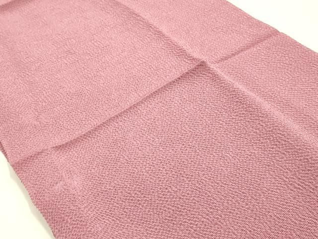 平和屋着物●和装小物 帯締め・帯揚げセット 笹浪組 色無地 退紅色 金糸 正絹 逸品 未使用 AABL9555ay
