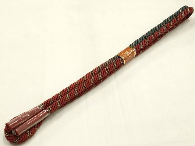 平和屋本店●和装小物 帯締め・帯揚げセット 丸組 絞り 刺繍 草花文 金糸 金彩 暈し 正絹 逸品 未使用 AABL9559ay