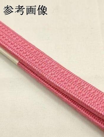 平和屋本店●和装小物 帯締め・帯揚げセット 千晃 平組 柄絞り 流水花文 暈し染め 正絹 逸品 未使用 AABL9562ay
