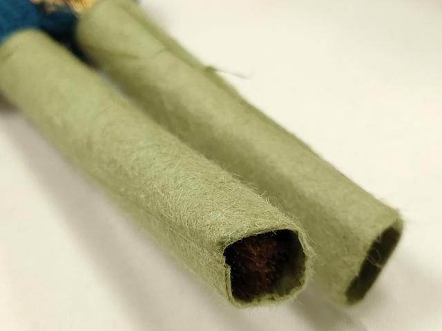 平和屋本店●和装小物 帯締め・帯揚げセット 高麗組 梅 金糸 金彩 金通し地 正絹 逸品 未使用 AABL9612ay