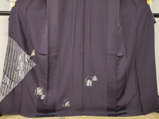 平和屋着物●訪問着 竹屋町刺繍 抽象文様 金彩 正絹 逸品 未使用 AABM0002ck