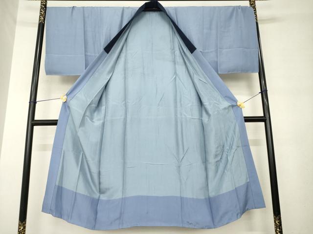 平和屋着物●男性 長襦袢 袷 東海道五十三次 正絹 逸品 未使用 AABM0021ck