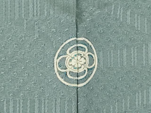 平和屋着物●上質な色無地 芝地紋 錆鼠色 高島屋扱い 正絹 逸品 AABM0041ck