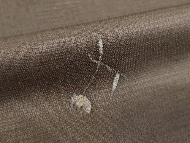 平和屋着物●上質な小紋 作家物 紬地 舞花文 ろうけつ染 正絹 逸品 AABM0060ck
