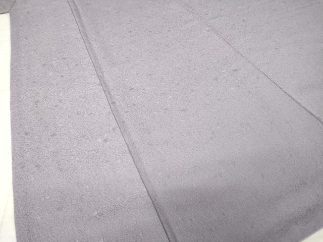 平和屋着物●上質な色無地 霞地紋 葡萄鼠色 正絹 逸品 AABM0065ck