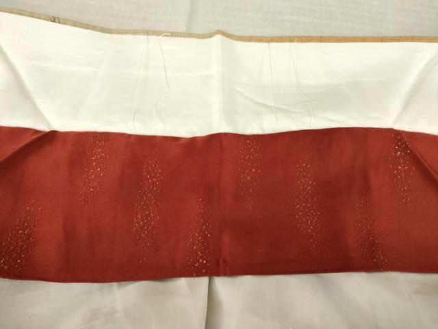 平和屋着物●染織の名門 しょうざん 生紬 草花文 正絹 逸品 AABM0075ck