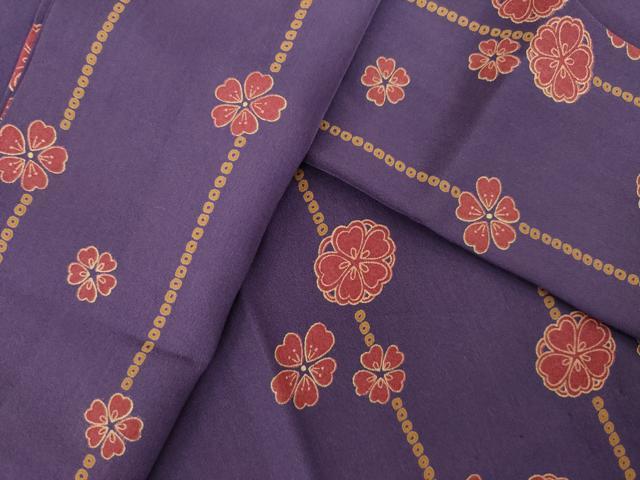平和屋着物●長襦袢 無双仕立て 花間道 正絹 逸品 AABM0082ck