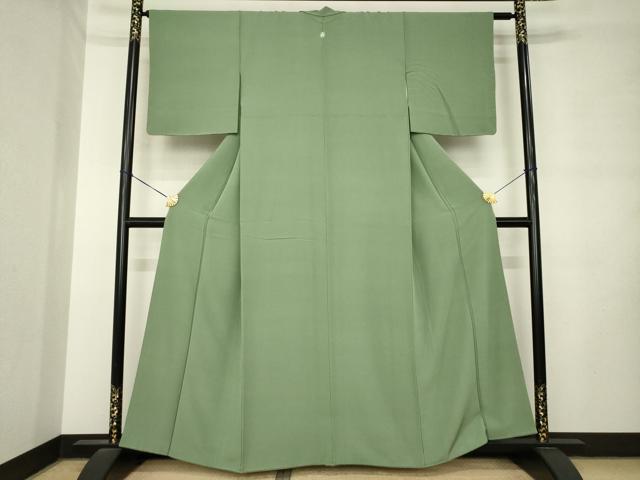 平和屋着物●上質な色無地 岩井茶色 正絹 逸品 未使用 AABM0115ck