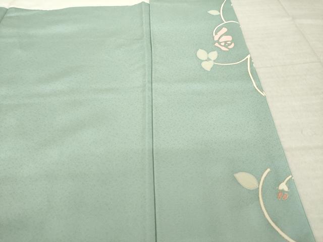 平和屋着物●訪問着 駒刺繍 薔薇唐草文 正絹 逸品 AABM0116ck