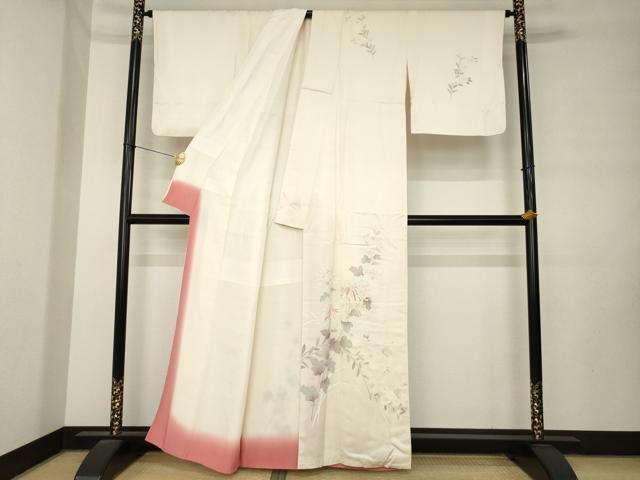 平和屋着物●訪問着 刺繍 乱菊 正絹 逸品 AABM0120ck
