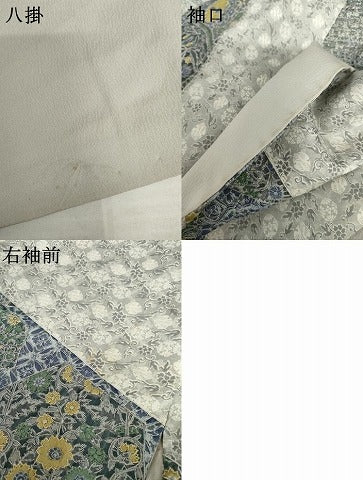 平和屋着物●中国三大刺繍 汕頭刺繍 スワトウ刺繍 訪問着 仕覆花文 正絹 逸品 AABM0144cs