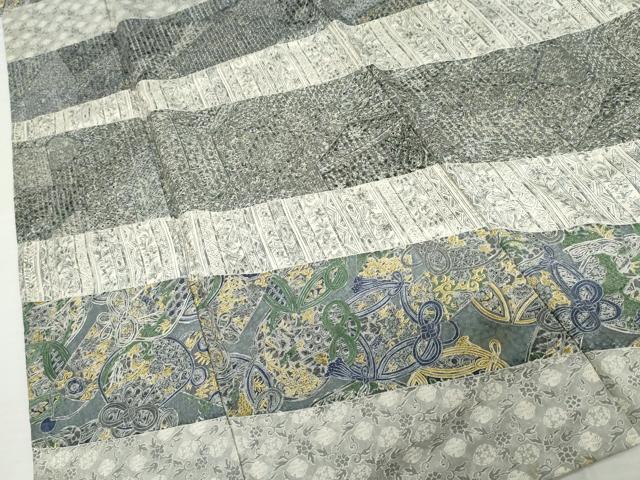 平和屋着物●中国三大刺繍 汕頭刺繍 スワトウ刺繍 訪問着 仕覆花文 正絹 逸品 AABM0144cs