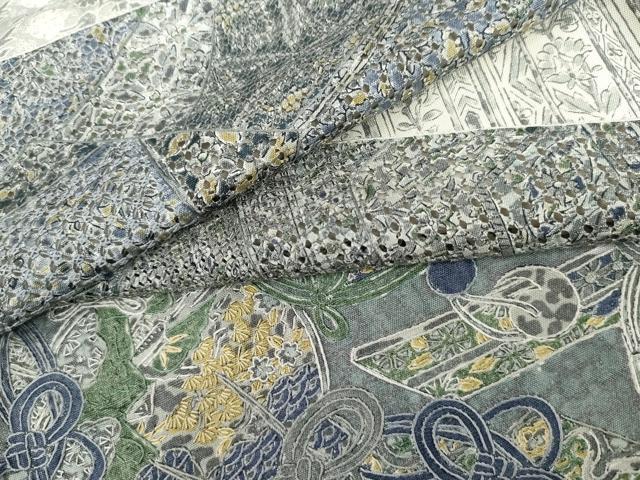 平和屋着物●中国三大刺繍 汕頭刺繍 スワトウ刺繍 訪問着 仕覆花文 正絹 逸品 AABM0144cs