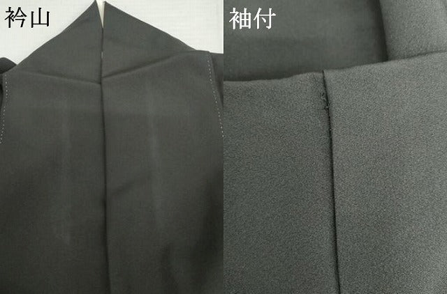 平和屋着物●ブライダルファッションデザイナー・桂由美 黒留袖 更紗花鳥文 暈し染め 金銀彩 ラインストーン やまと誂製 逸品 AABM0154cs