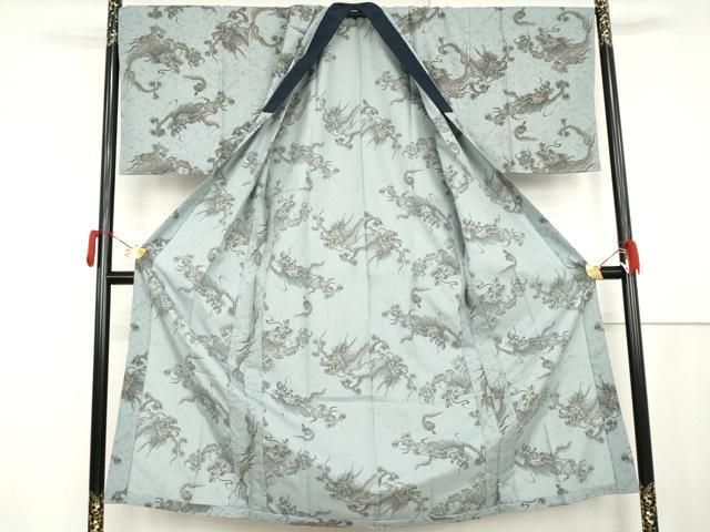 平和屋着物●男性 長襦袢 無双仕立て 龍 洗える着物 AABM0166cs
