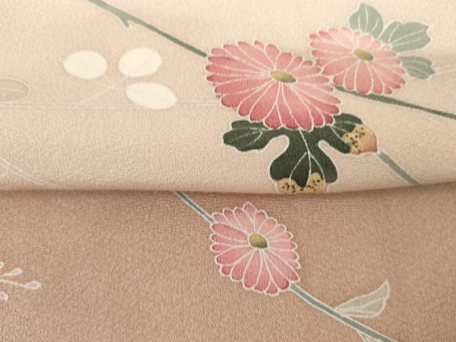 平和屋着物●訪問着 友禅 作家物 枝花文 暈し染め まるやま扱い 正絹 逸品 AABM0181cs