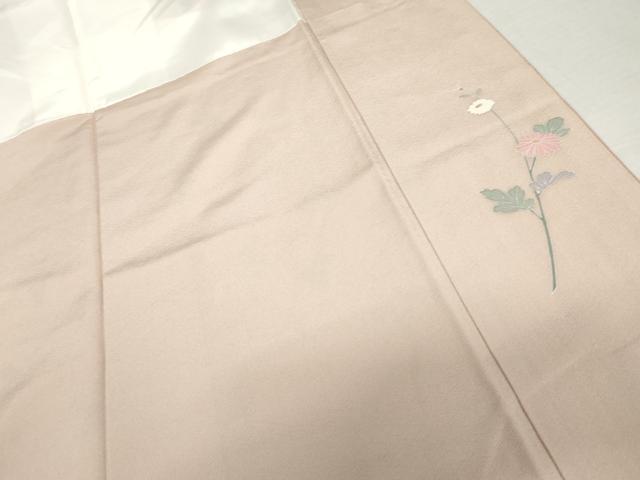 平和屋着物●訪問着 友禅 作家物 枝花文 暈し染め まるやま扱い 正絹 逸品 AABM0181cs