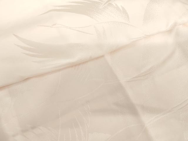 平和屋着物●振袖用長襦袢 袷 飛鶴地紋 暈し染め 半衿刺繍 正絹 逸品 AABM0193cs