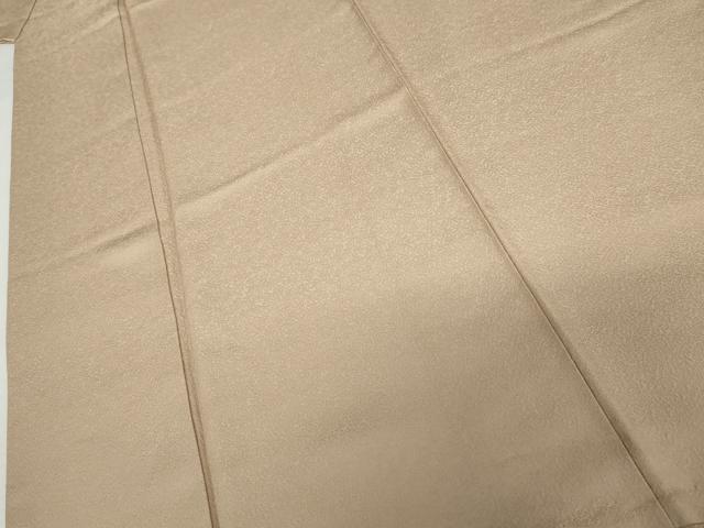 平和屋着物●上質な色無地 南天地紋 薄香色 正絹 逸品 AABM0210cs